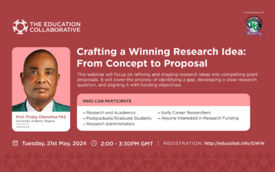 Crafting a Winning Research Idea: From Concept to Proposal.